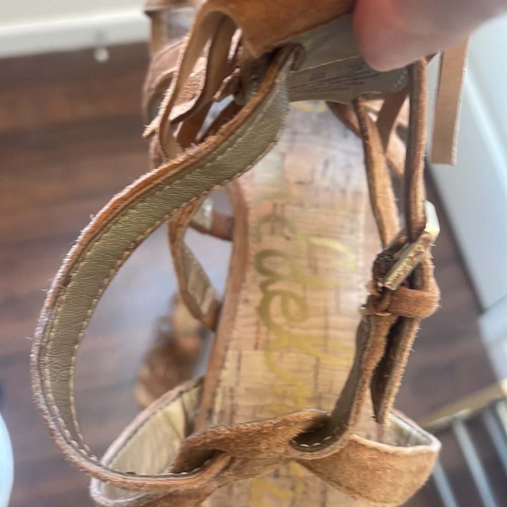 Sam edelson "Sandra" Fringe Wedge Sandal - Picture 5 of 7